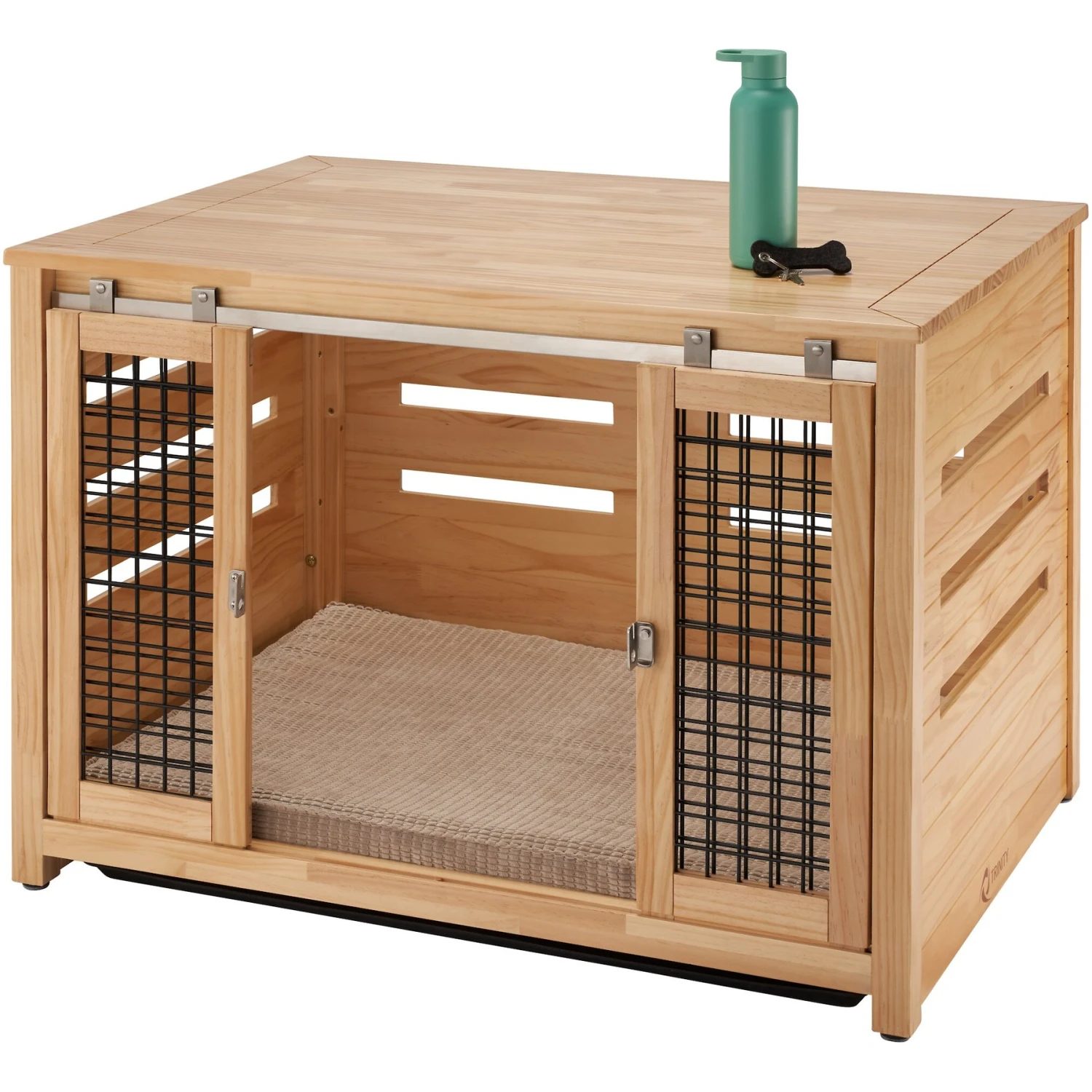 TRINITY Crate Accent Table Double Door Furniture Style Dog & Cat Crate 3 TRINITY Crate Accent Table Double Door Furniture Style Dog & Cat Crate - Image 3