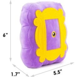 Buckle-Down Friends Monica's Peephole Dog Plush Squeaker Toy -Dog Supply Store 357411 PT3. AC SS1800 V1649904991