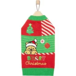 Disney Winnie The Pooh Patchwork Dog & Cat Sweater -Dog Supply Store 358387 PT4. AC SS1800 V1660703574