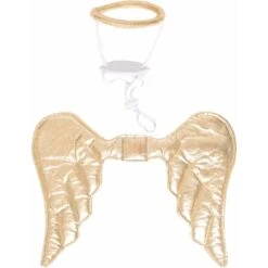 Pet Krewe Angel Wings Gold Dog Costume, One Size -Dog Supply Store 361134 PT3. AC SS1800 V1648071991