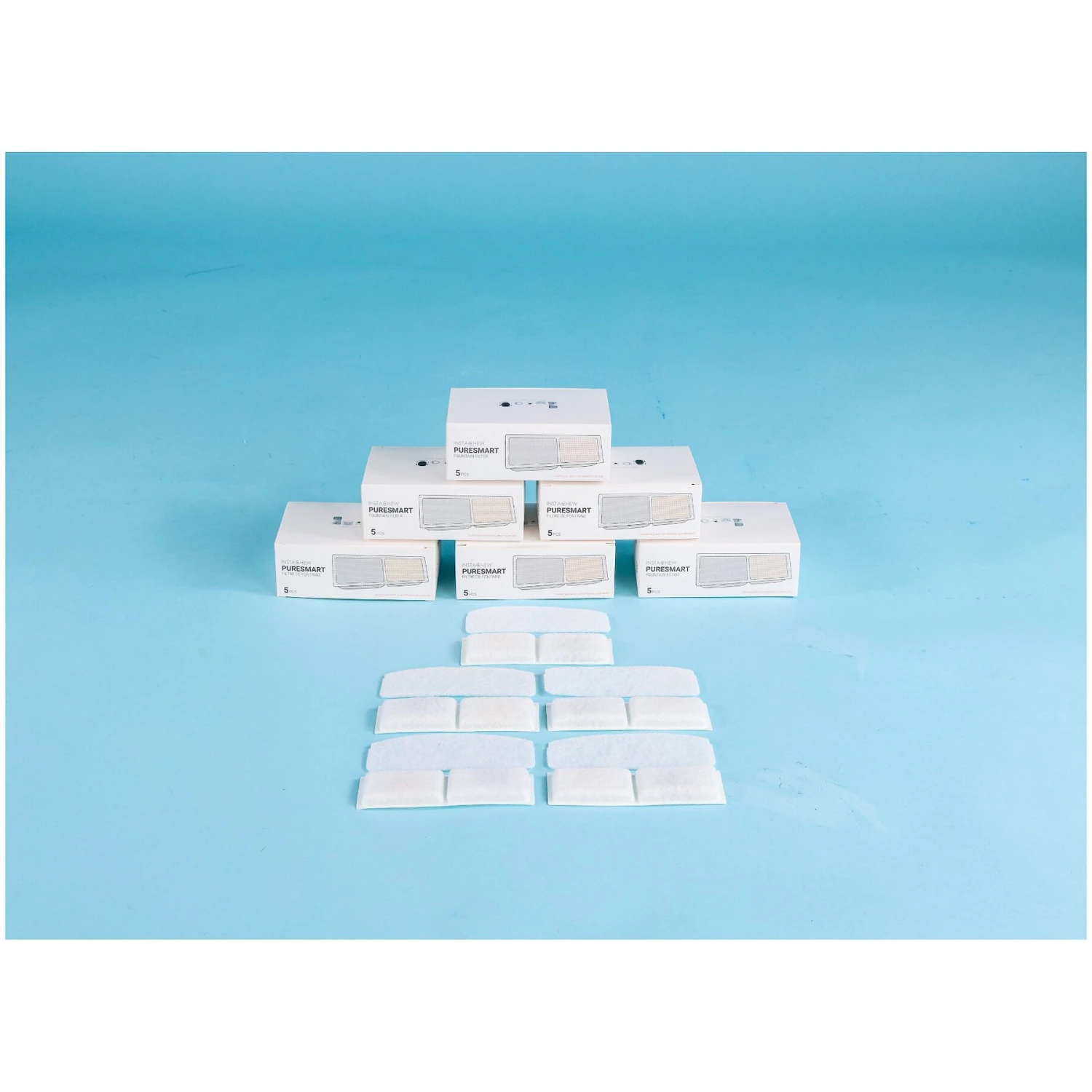 INSTACHEW Purrflow & Puresmart Replacement Water Fountain Filters, White, 5 Count 7 INSTACHEW Purrflow & Puresmart Replacement Water Fountain Filters, White, 5 Count - Image 7