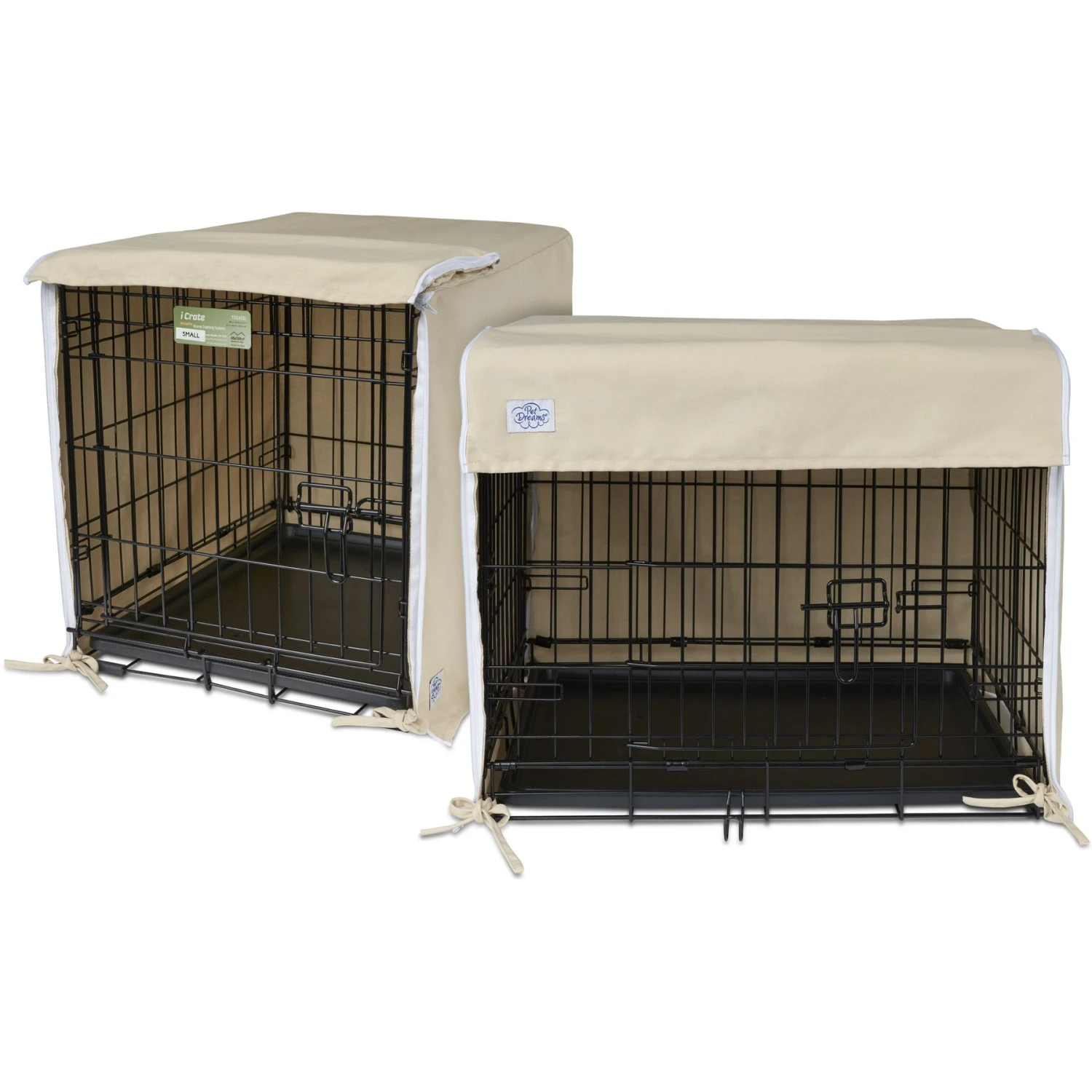 Pet Dreams Double Door Dog Crate Cover 1 Pet Dreams Double Door Dog Crate Cover
