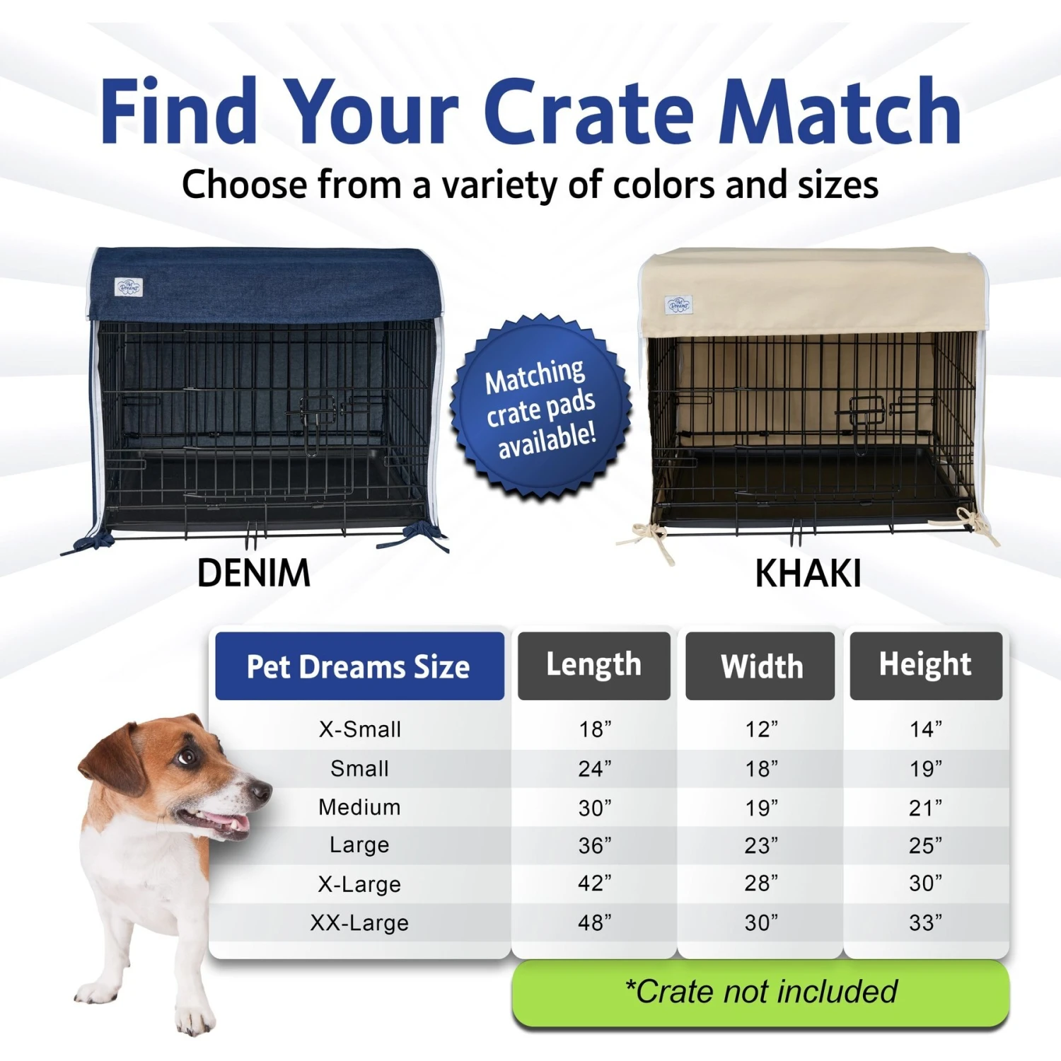 Pet Dreams Double Door Dog Crate Cover 6 Pet Dreams Double Door Dog Crate Cover - Image 6