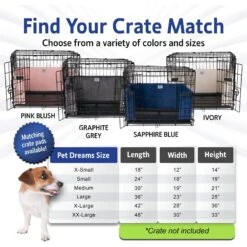 Pet Dreams Luxe Velour Dog Crate Bumper -Dog Supply Store 362694 PT3. AC SS1800 V1683918317