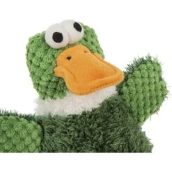 GoDog Checkers Skinny Duck Squeaker Dog Toy, Green -Dog Supply Store 362852 PT2. AC SS1800 V1642638086