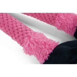 GoDog Checkers Skinny Pig Squeaker Dog Toy, Pink -Dog Supply Store 362857 PT2. AC SS1800 V1642632465