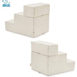 Best Pet Supplies CertiPUR-US Certified Foam Foldable Dog Steps -Dog Supply Store 363076 PT2. AC SS1800 V1642805258