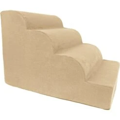Precious Tails High Density Foam Scalloped 4 Steps Dog & Cat Stairs -Dog Supply Store 366770 PT4. AC SS1800 V1644382971
