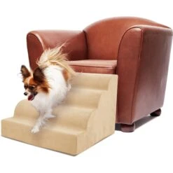 Precious Tails High Density Foam Scalloped 4 Steps Dog & Cat Stairs -Dog Supply Store 366770 PT8. AC SS1800 V1644364604