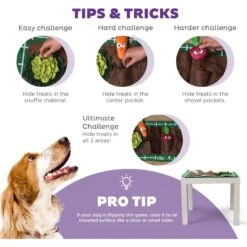 Outward Hound Activity Matz Garden Game Puzzle Plush Dog Toy -Dog Supply Store 368204 PT3. AC SS1800 V1694286100