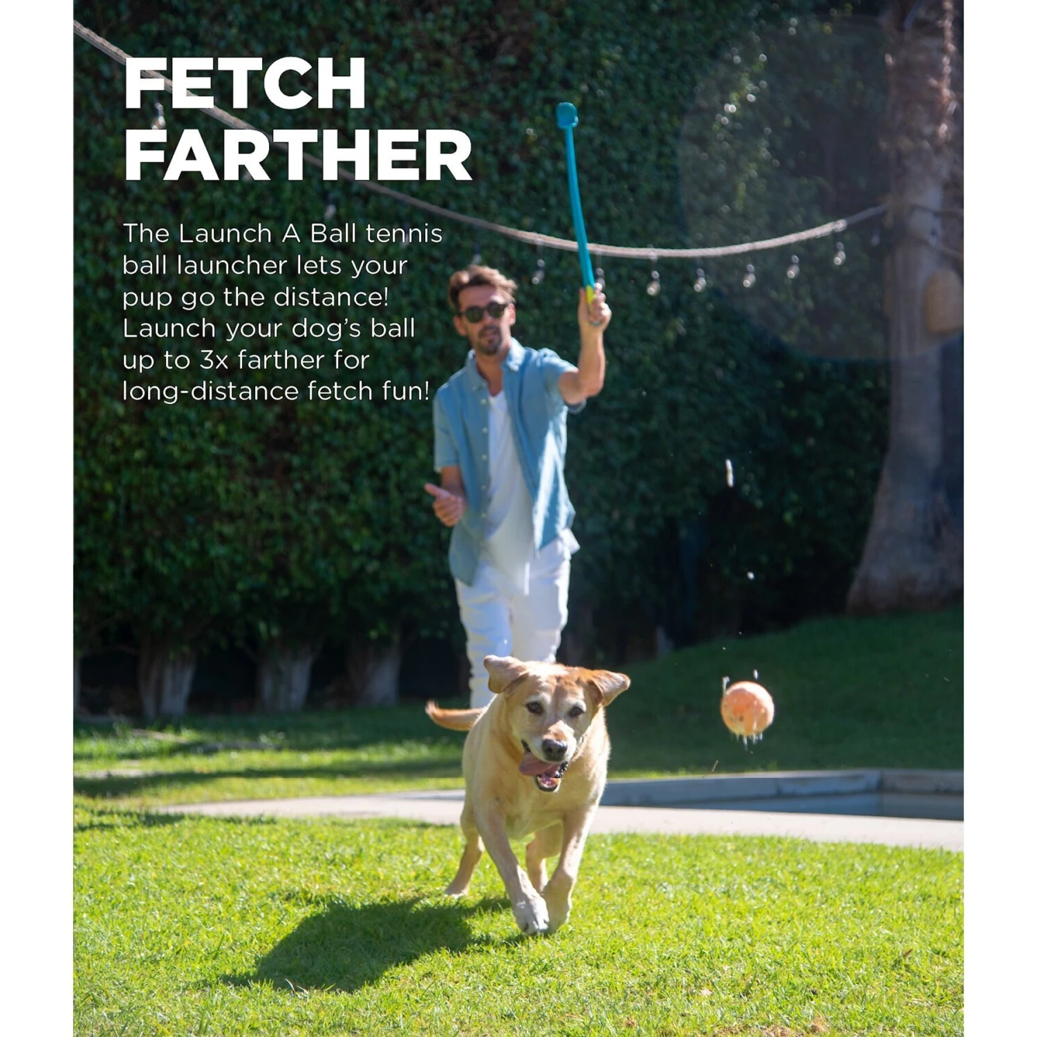 Outward Hound Launch A Ball Squeak Interactive Tennis Ball Launcher Dog Toy 2 Outward Hound Launch A Ball Squeak Interactive Tennis Ball Launcher Dog Toy - Image 2