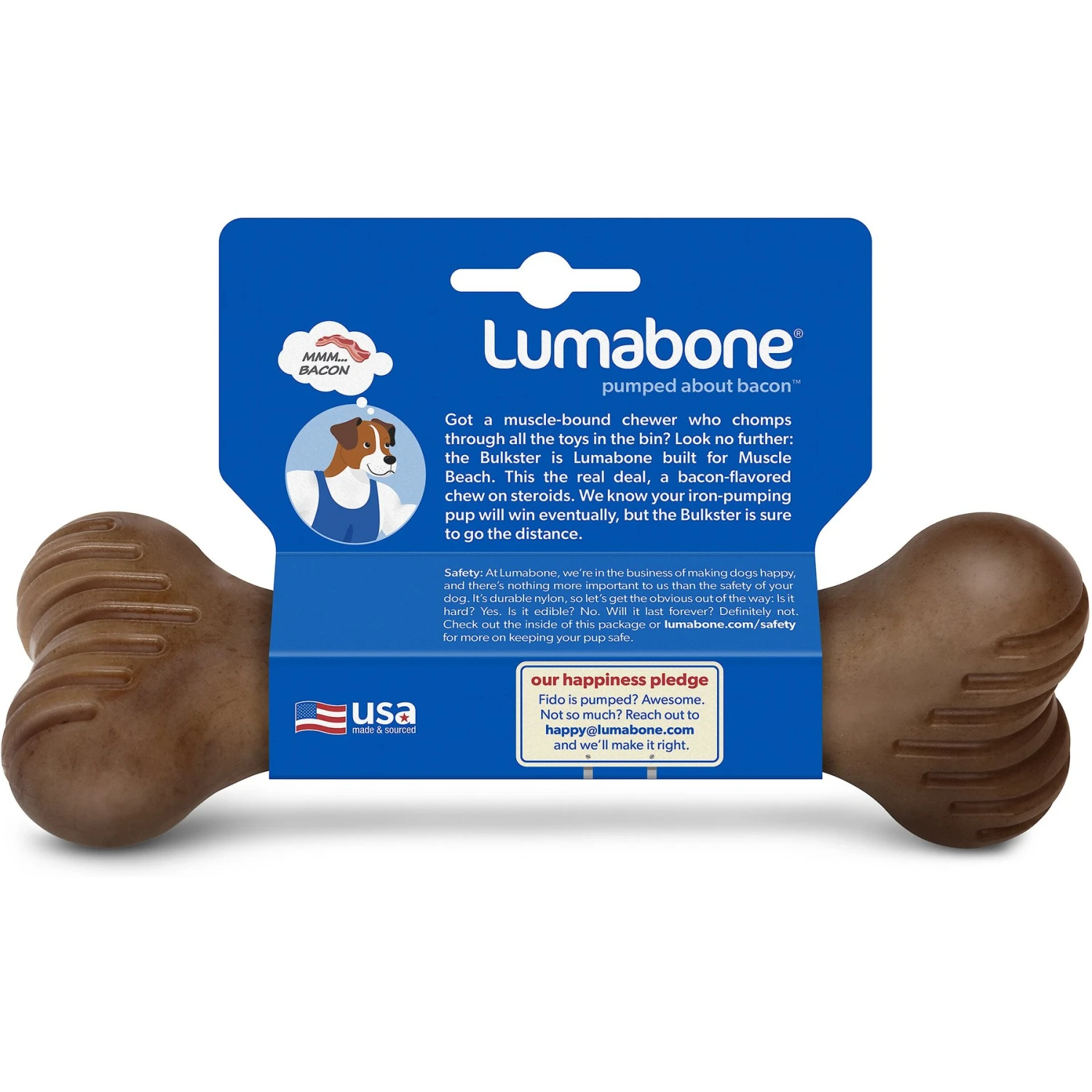 Lumabone Bulkster Bacon Flavor Dog Toy 4 Lumabone Bulkster Bacon Flavor Dog Toy - Image 4