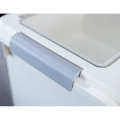 Hanamya Pet Food Storage Container With Measuring Cup, White & Gray -Dog Supply Store 511766 PT7. AC SS1800 V1649198841