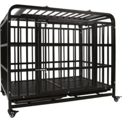 SMONTER Heavy Duty Metal Indoor & Outdoor Medium & Large Breed Dog Crate, Dark Silver 10 SMONTER Heavy Duty Metal Indoor & Outdoor Medium & Large Breed Dog Crate, Dark Silver -Dog Supply Store 517246 PT2. AC SS1800 V1657658362