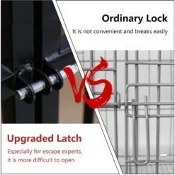 SMONTER Heavy Duty Metal Indoor & Outdoor Medium & Large Breed Dog Crate, Dark Silver 12 SMONTER Heavy Duty Metal Indoor & Outdoor Medium & Large Breed Dog Crate, Dark Silver -Dog Supply Store 517246 PT4. AC SS1800 V1657658362