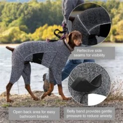 Kurgo Stowe Base Layer Dog Sweater, Heather Black -Dog Supply Store 521902 PT2. AC SS1800 V1651588633