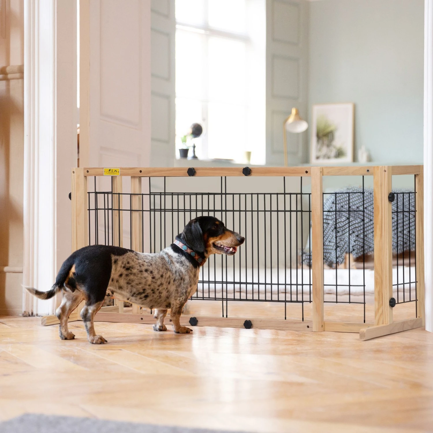 Coziwow Adjustable Freestanding Dog Gate 6 Coziwow Adjustable Freestanding Dog Gate - Image 6