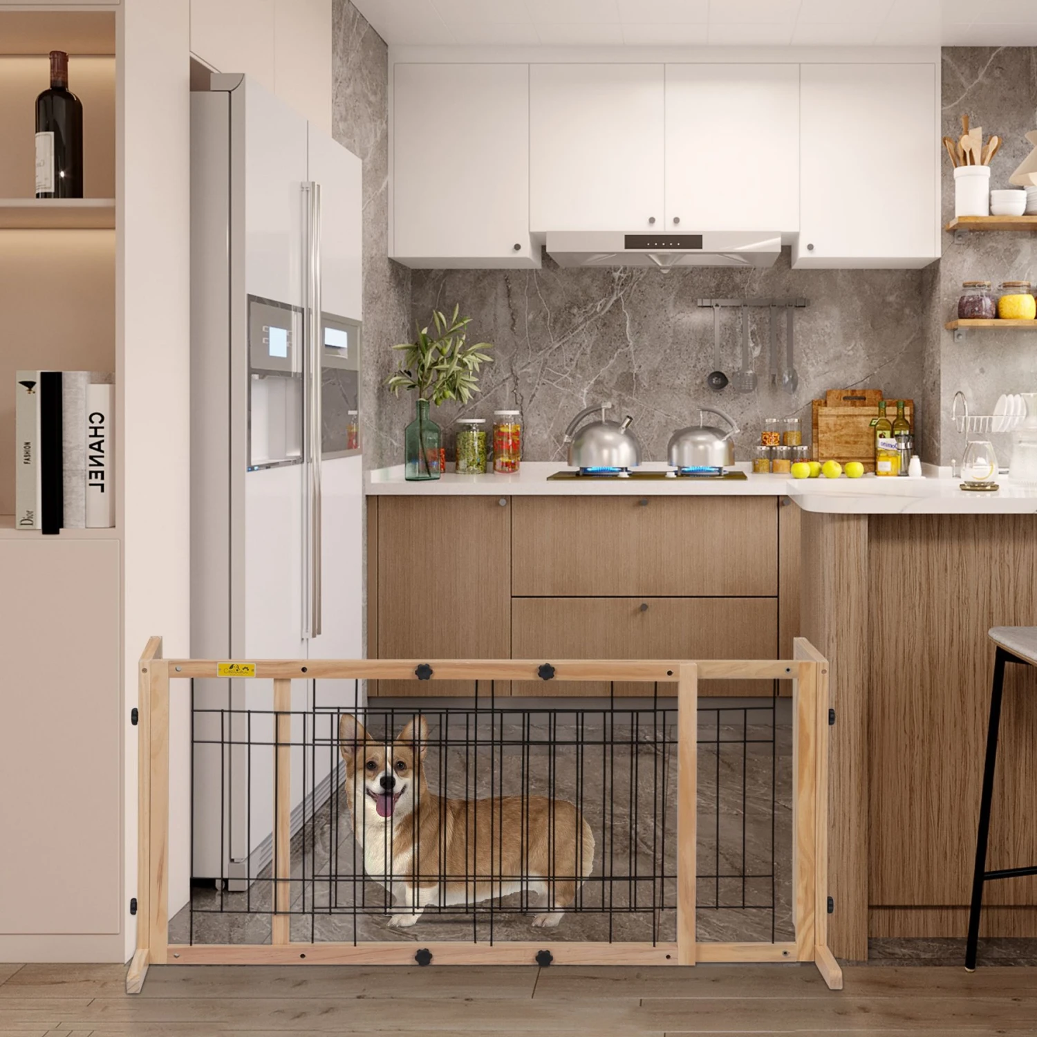 Coziwow Adjustable Freestanding Dog Gate 7 Coziwow Adjustable Freestanding Dog Gate - Image 7