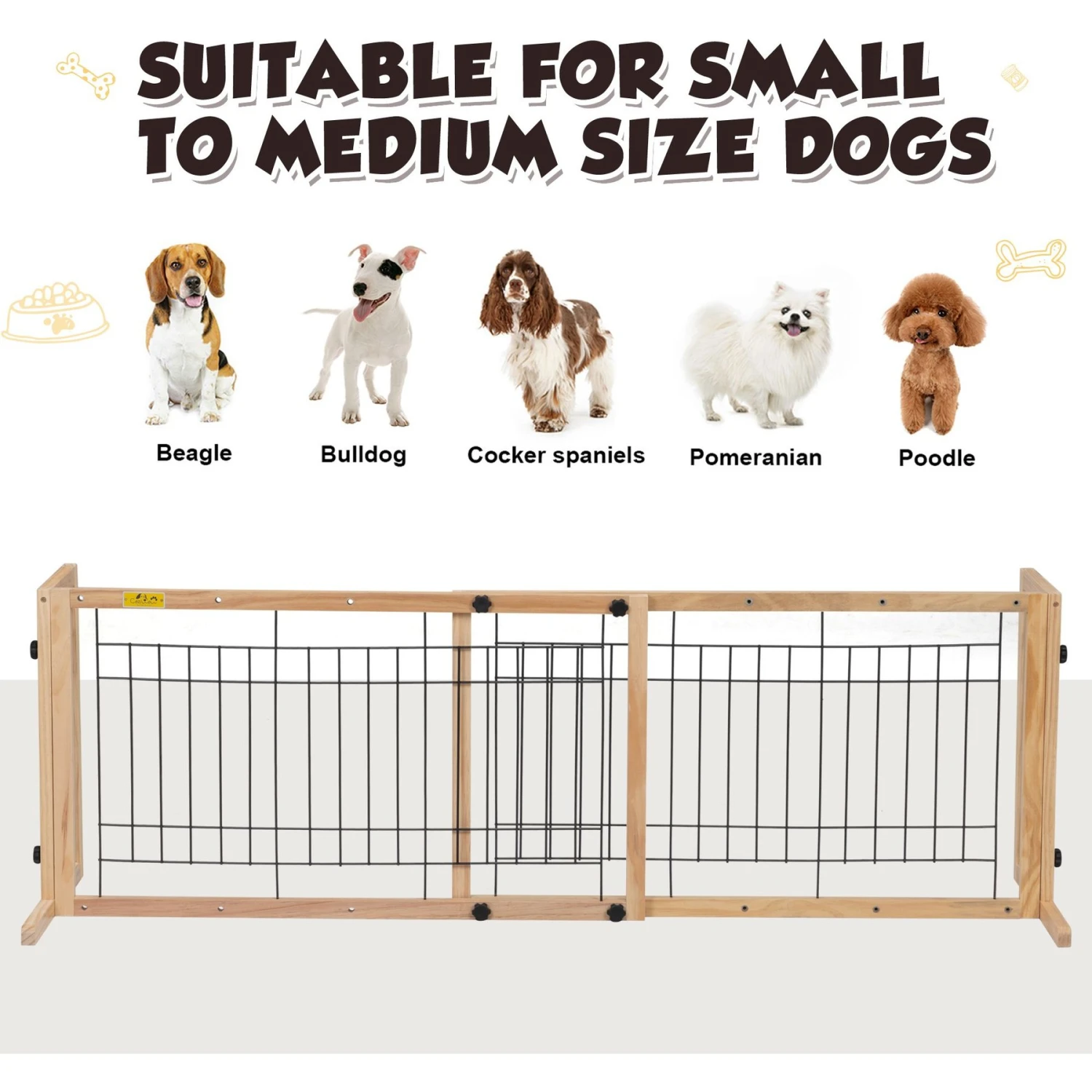 Coziwow Adjustable Freestanding Dog Gate 8 Coziwow Adjustable Freestanding Dog Gate - Image 8