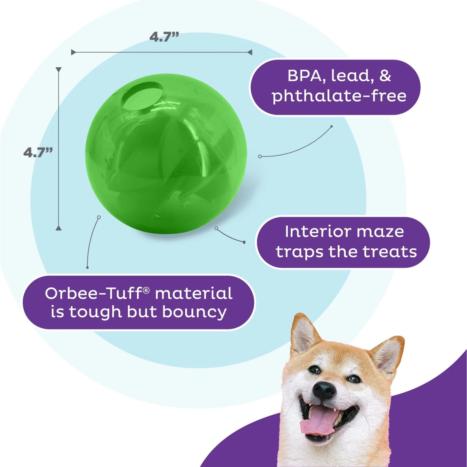 Planet Dog Orbee-Tuff Mazee Puzzle Dog Toy 3 Planet Dog Orbee-Tuff Mazee Puzzle Dog Toy - Image 3