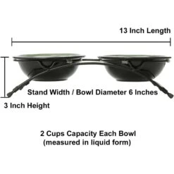 PetRageous Designs Buddy's Best Double Diner Elevated Dog & Cat Bowls 7 PetRageous Designs Buddy's Best Double Diner Elevated Dog & Cat Bowls -Dog Supply Store 54957 PT3. AC SS1800 V1660339304