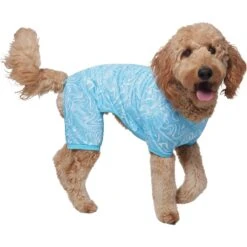Frisco Blue Ocean Waves Dog & Cat Jersey PJs -Dog Supply Store 556142 PT3. AC SS1800 V1674829131