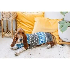 Chilly Dog Fairisle Wool Dog Sweater, Blue 11 Chilly Dog Fairisle Wool Dog Sweater, Blue -Dog Supply Store 577734 PT4. AC SS1800 V1659025727