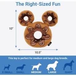 Disney Mickey Mouse Donut Plush Squeaky Dog Toy + 3 Items 10 Disney Mickey Mouse Donut Plush Squeaky Dog Toy + 3 Items -Dog Supply Store 582398 PT2. AC SS1800 V1658239539