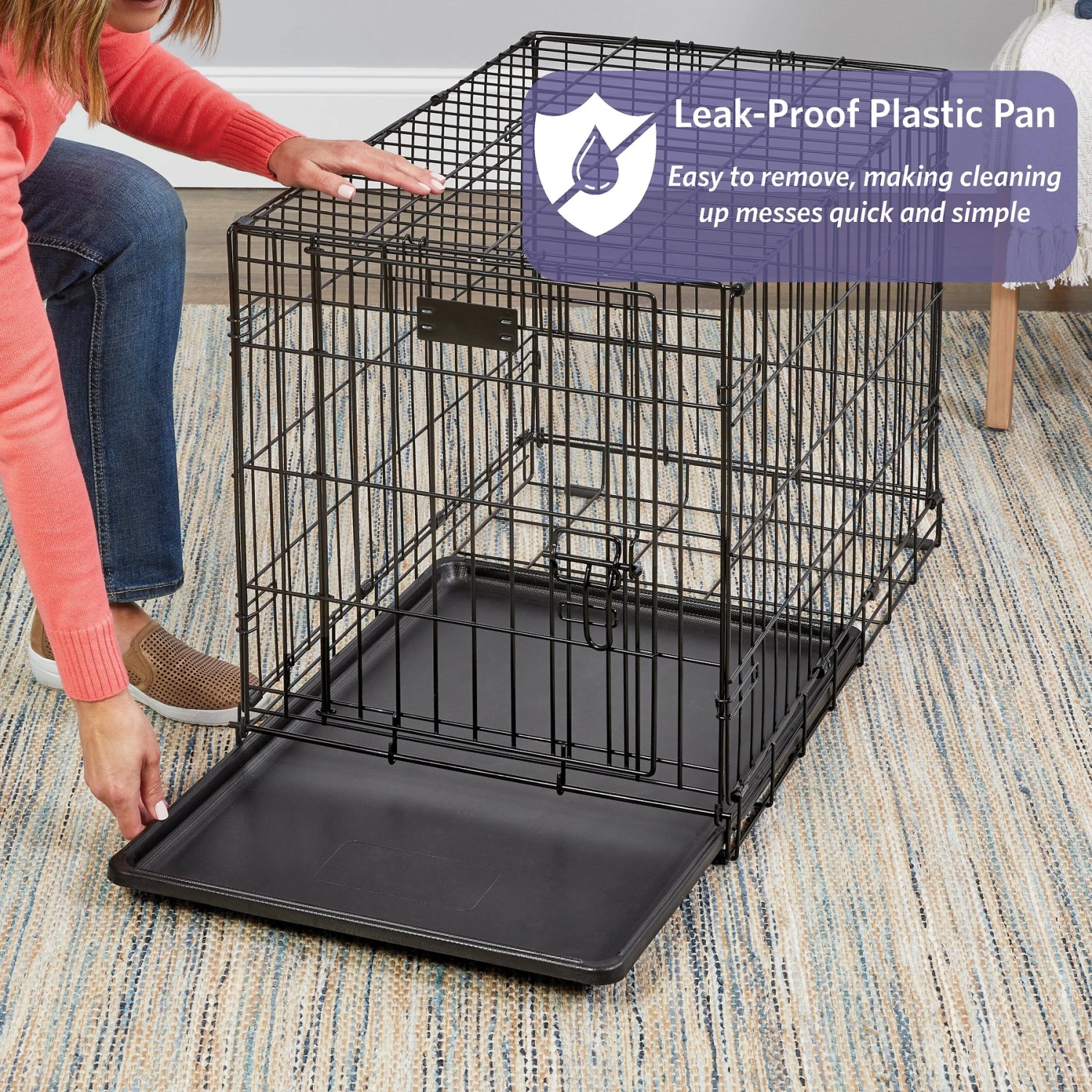 MidWest ICrate Fold & Carry Single Door Collapsible Wire Dog Crate 5 MidWest ICrate Fold & Carry Single Door Collapsible Wire Dog Crate - Image 5