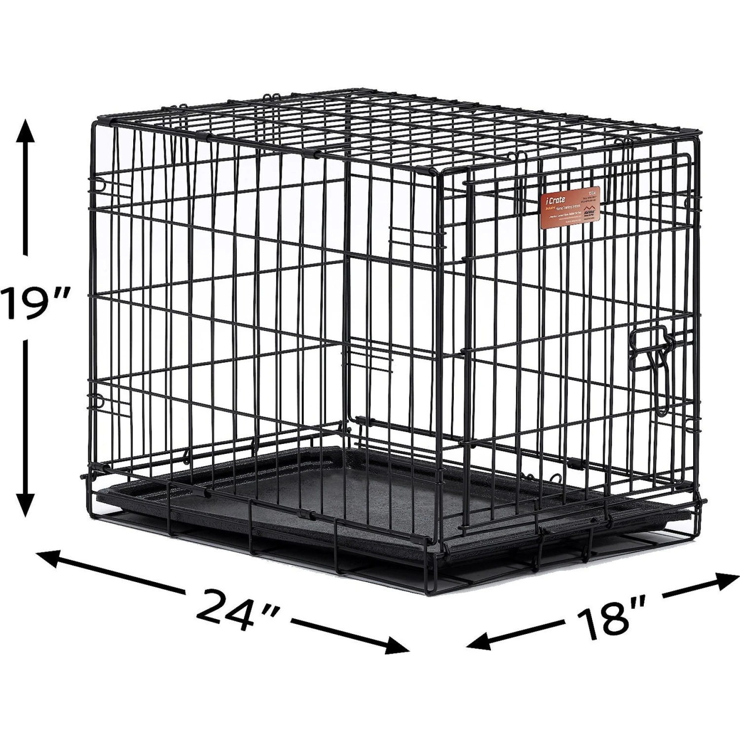 MidWest ICrate Fold & Carry Single Door Collapsible Wire Dog Crate 9 MidWest ICrate Fold & Carry Single Door Collapsible Wire Dog Crate - Image 9