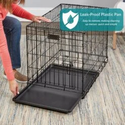 MidWest ICrate Fold & Carry Double Door Collapsible Wire Dog Crate -Dog Supply Store 60384 PT2. AC SS1800 V1647557487
