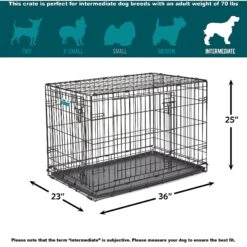 MidWest ICrate Fold & Carry Double Door Collapsible Wire Dog Crate -Dog Supply Store 60384 PT7. AC SS1800 V1647556984