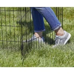 MidWest Wire Dog Exercise Pen With Step-Thru Door, Black E-Coat -Dog Supply Store 60389 PT6. AC SS1800 V1567184623