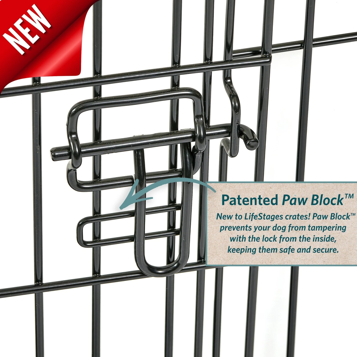 MidWest LifeStages Single Door Collapsible Wire Dog Crate 5 MidWest LifeStages Single Door Collapsible Wire Dog Crate - Image 5