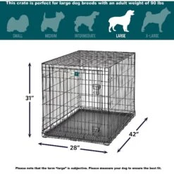 MidWest LifeStages Single Door Collapsible Wire Dog Crate 15 MidWest LifeStages Single Door Collapsible Wire Dog Crate -Dog Supply Store 60411 PT7. AC SS1800 V1647558484