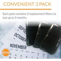 K&H Pet Products CleanFlow 3-Pack Replacement Filter Cartridges -Dog Supply Store 61721 PT3. AC SS1800 V1683558255