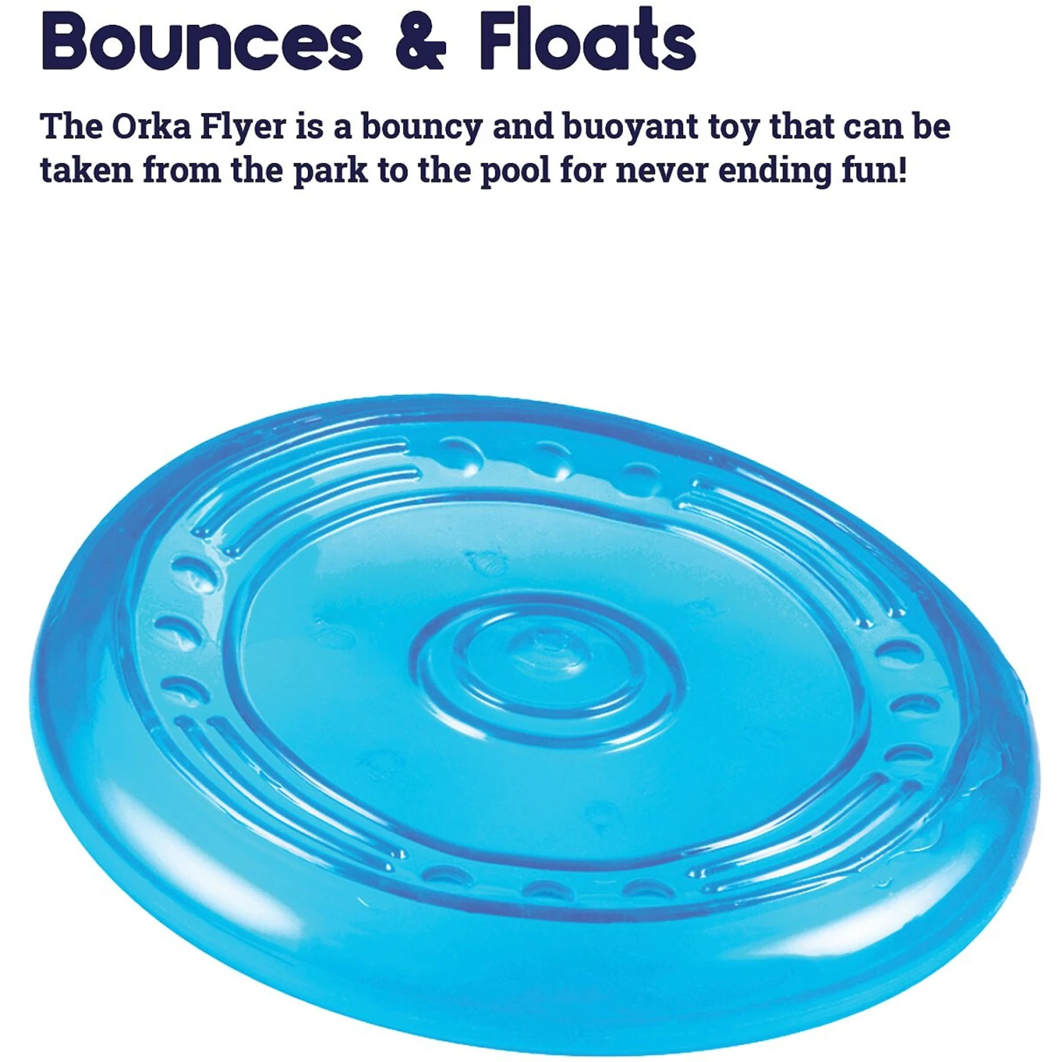 Petstages Orka Flyer Tough Dog Toy 4 Petstages Orka Flyer Tough Dog Toy - Image 4