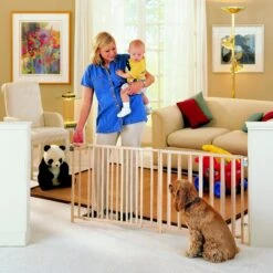 MyPet Wood Extra-Wide Swing Pet Gate For Dogs & Cats -Dog Supply Store 64582 PT4. AC SS1800 V1569012482