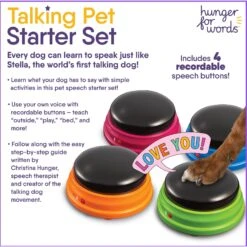 Hunger For Words Talking Pet Starter Set Dog Toy -Dog Supply Store 646878 PT4. AC SS1800 V1671743220