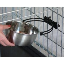MidWest Stainless Steel Snap'y Fit Dog Kennel Bowl -Dog Supply Store 65183 PT5. AC SS1800 V1540302853