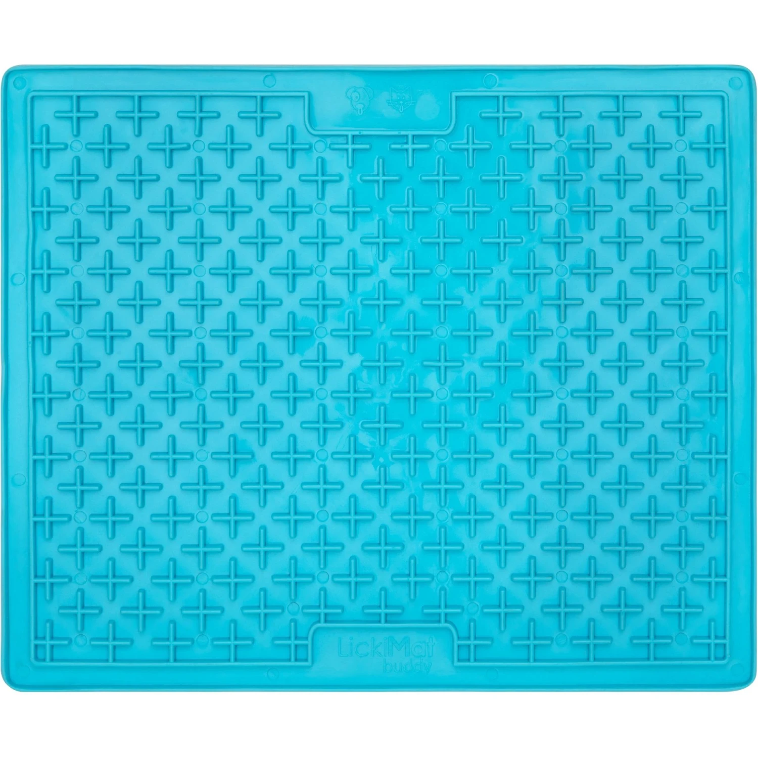 LickiMat Buddy Slow Feeder Dog Lick Mat, Turquoise, X-Large 3 LickiMat Buddy Slow Feeder Dog Lick Mat, Turquoise, X-Large - Image 3