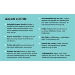 LickiMat Classic Soother Slow Feeder Dog Lick Mat, Green -Dog Supply Store 654590 PT8. AC SS1800 V1668456948