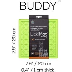 LickiMat Classic Buddy Slow Feeder Dog Lick Mat, Green 11 LickiMat Classic Buddy Slow Feeder Dog Lick Mat, Green -Dog Supply Store 654606 PT5. AC SS1800 V1668550638