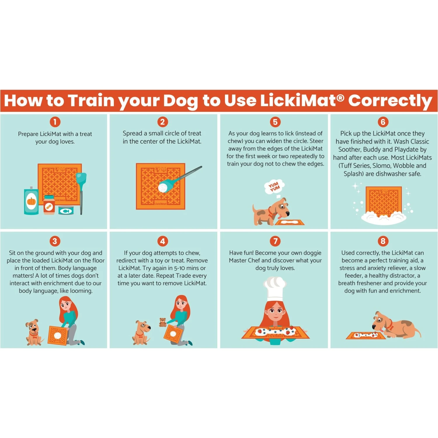 LickiMat Buddy Slow Feeder Dog Lick Mat, Turquoise, X-Large 5 LickiMat Buddy Slow Feeder Dog Lick Mat, Turquoise, X-Large - Image 5