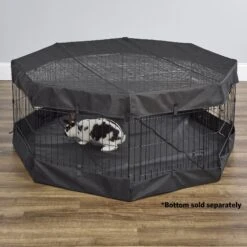 MidWest Exercise Pen Top Fabric Mesh Sunscreen Accessory, Octagonal Configuration, Black 10 MidWest Exercise Pen Top Fabric Mesh Sunscreen Accessory, Octagonal Configuration, Black -Dog Supply Store 655470 PT3. AC SS1800 V1667598828