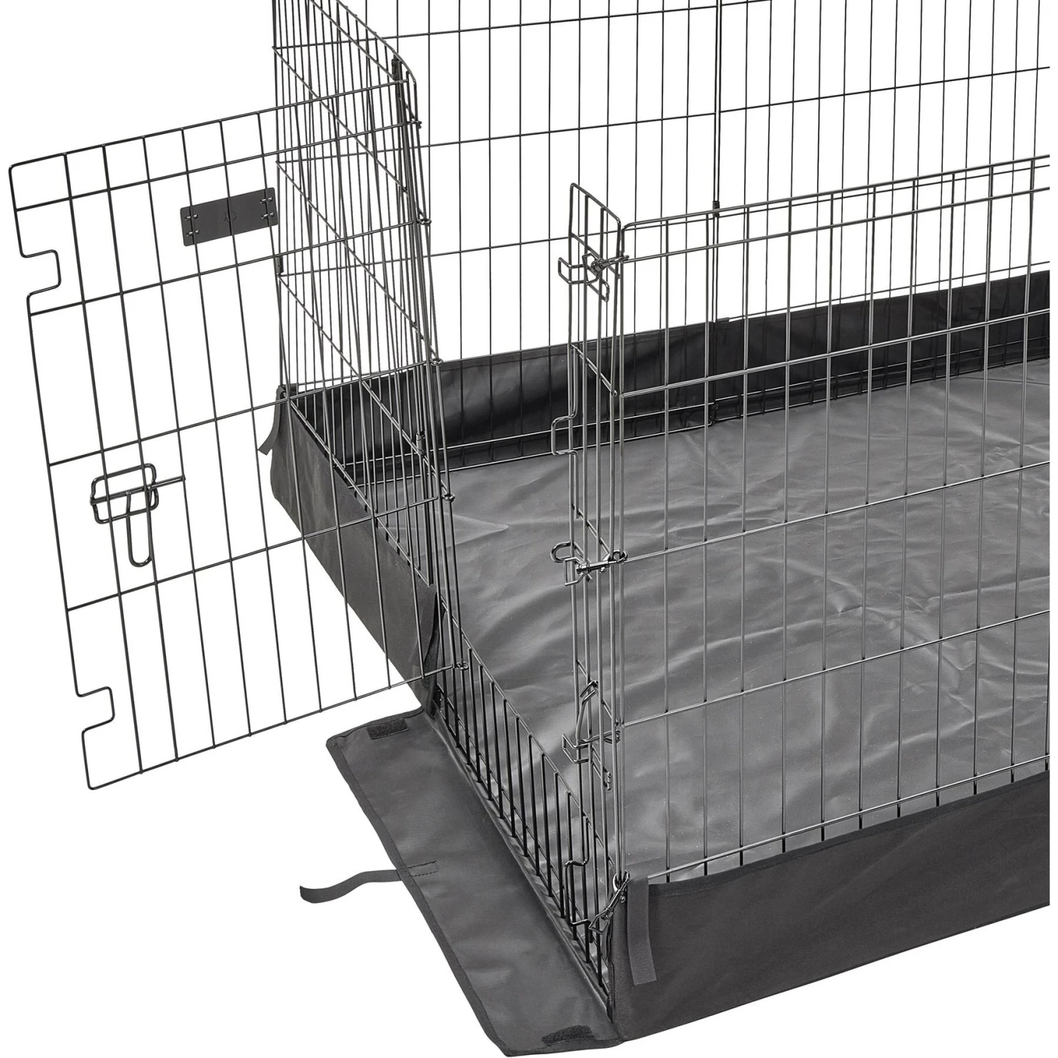 MidWest Canvas Dog Exercise Pen Base Cover Accessory, Square Configuration, Black 5 MidWest Canvas Dog Exercise Pen Base Cover Accessory, Square Configuration, Black - Image 5
