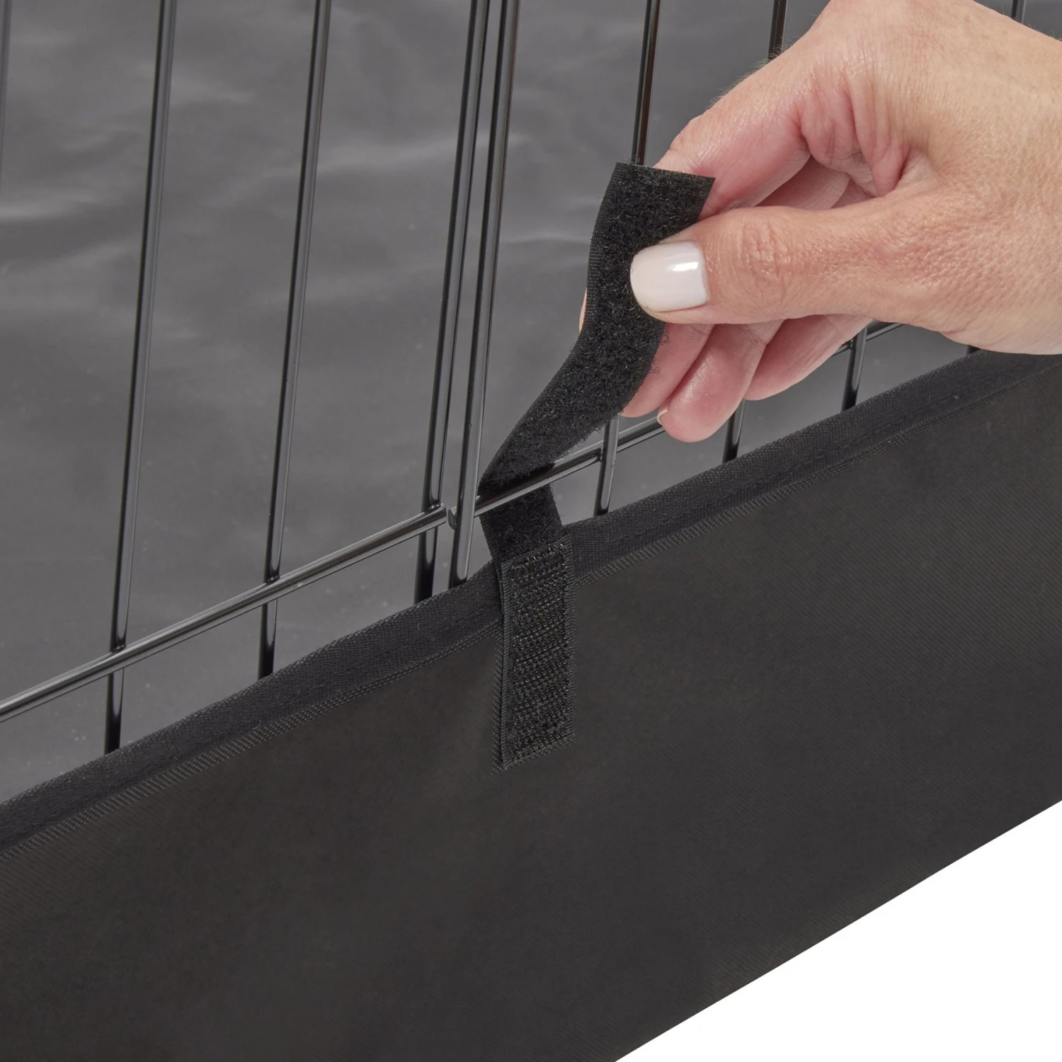 MidWest Canvas Dog Exercise Pen Base Cover Accessory, Square Configuration, Black 7 MidWest Canvas Dog Exercise Pen Base Cover Accessory, Square Configuration, Black - Image 7