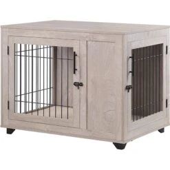 Unipaws Wooden Wire Furniture Style Dog Crate