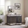 Unipaws Furniture Style Sliding Door Dog Crate