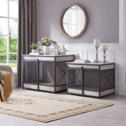 Unipaws Furniture Style Sliding Door Dog Crate -Dog Supply Store 661142 PT4. AC SS1800 V1666299042